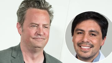 Collage del actor Matthew Perry y su médico, Salvador Plasencia