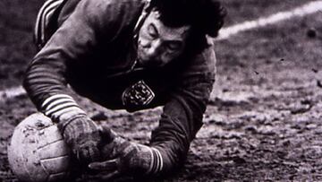 El guardameta de la selección de Inglaterra, Gordon Banks.