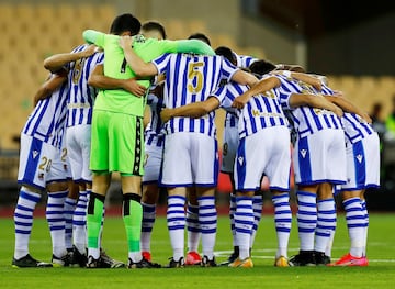 Los jugadores de la Real Sociedad.