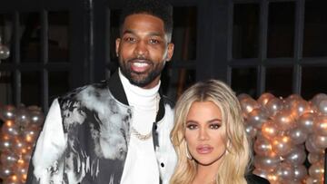 Tristan Thompson con Khloe Kardashian cuando eran pareja.