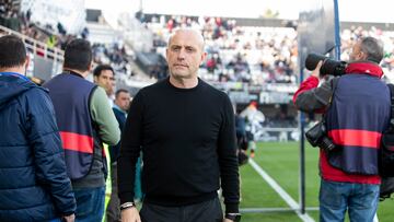 Calero, ante la SD Amorebieta.