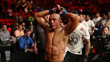 José Aldo después de perder su combate en UFC.