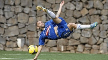 Luismi Loro durante su etapa en el conjunto tinerfeño