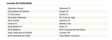 El calendario de LaLiga EA Sports 25/26 
