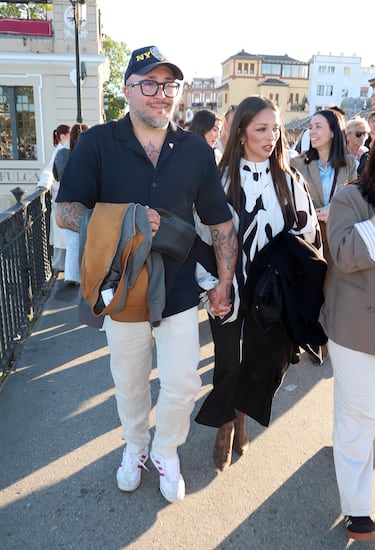 Kiko Rivera y Lola García después de ver las procesiones de Semana Santa, a 30 de marzo de 2026, en Sevilla.