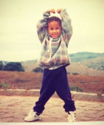 El brasileño Neymar cuando era un niño.