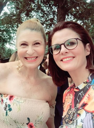 Silvia y Zoraida durante los Premios Sancho Panza 2019