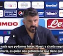 Gattuso se pone serio con los casos de coronavirus en Barcelona
