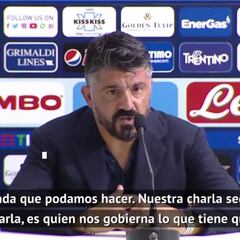 Gattuso se pone serio con los casos de coronavirus en Barcelona