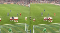 Watch: Modric’s mind-blowing free kick viewed from the stands