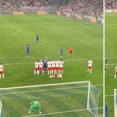 Watch: Modric’s mind-blowing free kick viewed from the stands