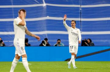 Lucas Vázquez volvió a adelantar al Real Madrid con el 2-1.