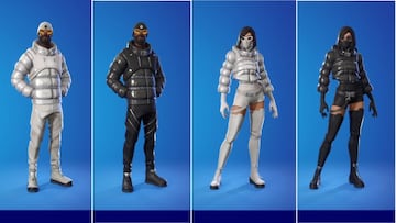 Skins André y Renée de Moncler in-game en Fortnite