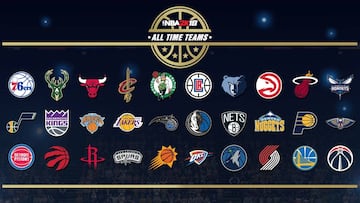Los mejores equipos históricos de cada franquicia en el NBA 2K18