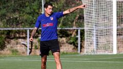 Gim&eacute;nez entrenando con el Atl&eacute;tico