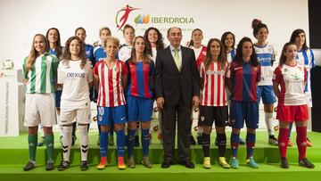 Acto de patrocinio de la liga femenina por Iberdrola en San Mames.