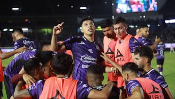  Jefferson Intriago celebrates his goal 1-0 of Mazatlan during the game Mazatlan FC vs Toluca, corresponding to Round 17 of the Torneo Apertura 2023 of the Liga BBVA MX, at El Encanto Stadium, on November 10, 2023. 

<br><br>

Jefferson Intriago celebra su gol 1-0 de Mazatlan durante el partido Mazatlan FC vs Toluca, correspondiente a la Jornada 17 del Torneo Apertura 2023 de la Liga BBVA MX, en el Estadio El Encanto, el 10 de Noviembre de 2023