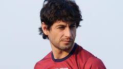 El español Juan Ferrando durante un entrenamiento del ATK Mohun Bagan indio