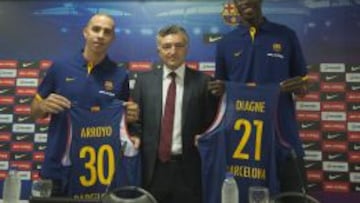 Carlos Arroyo, Joan Creus y Moussa Diagne.