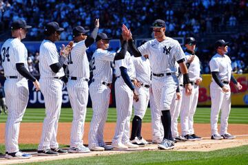 Antes del playball, Aaron Judge fue presentado como el nuevo capitán de los Bombarderos del Bronx.