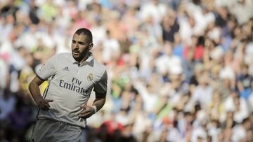 Benzema, ayer ante el Eibar