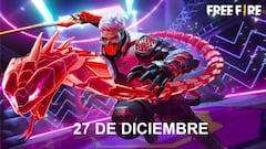 Códigos Free Fire de hoy 27 de diciembre de 2021; todas las recompensas gratis