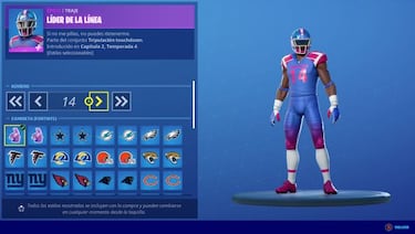 Fortnite: skins NFL ya disponibles; precio y contenidos
