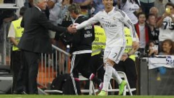Cristiano, con Ancelotti.
