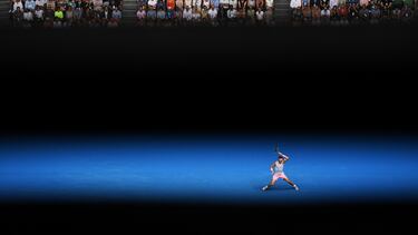 Melbourne (Australia).- (FILE) - Rafael Nadal of Spain in action against Diego Schwartzman of Argentina during their fourth round match on day seven of the Australian Open tennis tournament, in Melbourne, Victoria, Australia, 21 January 2018 (reissued 10 October 2024). On 10 October 2024, Rafael Nadal of Spain announced that he will retire from professional tennis. Since winning his first ever title in 2004, Nadal won 92 titles, including 22 grand slams and a record 14 French Open titles. (Tenis, Abierto, España) EFE/EPA/LUKAS COCH AUSTRALIA AND NEW ZEALAND OUT *** Local Caption *** 54049273