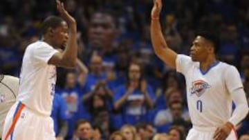 Kevin Durant y Russell Westbrook.