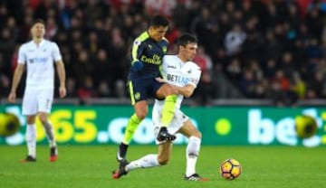 Alexis Sánchez brilló en la goleada de Arsenal. 