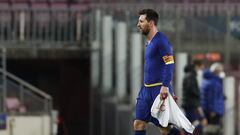 Leo  Messi, tras la derrota contra el PSG.