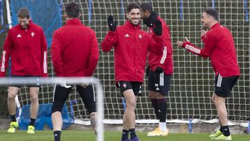 Entrenamiento de Osasuna en Tajonar