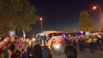 Esto sí es la magia de la Copa: brutal la llegada de los equipos