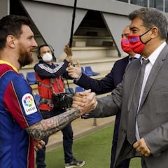 Barcelona obviously interested in Messi return, says Laporta