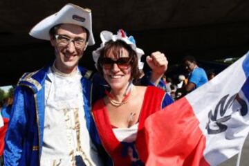 Gran ambiente en la previa de la final de la Eurocopa