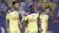 Julian Quinones of America during the Semifinals first leg match between Atletico San Luis and Club Aguilas del America as part of Torneo Apertura 2023 Liga BBVA MX, at Alfonso Lastras Stadium, December 06, 2023, in San Luis Potosi, Mexico.