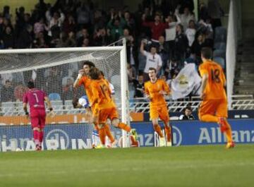 3-0. Pepe celebra el tercer tanto.