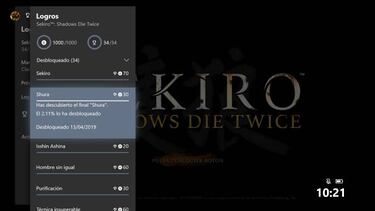 Estadísticas Sekiro: cuántos jugadores han completado el prólogo y todos los jefes