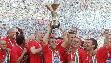 La Juventus festeja el t&iacute;tulo de 2006 que luego perder&iacute;a en los despachos.