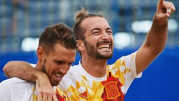 El combinado nacional de f&uacute;tbol playa gole&oacute; a Suiza.