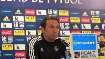 Eusebio, entrenador de la Real Sociedad.