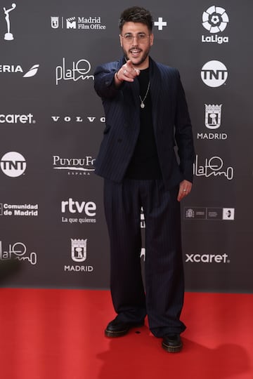 El cantante Antonio José posa a su llegada a la 10ª edición de los Premios Platino del cine Iberoamericano.