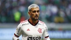 Soccer Football - Brasileiro Championship - Palmeiras v Flamengo - Allianz Parque, Sao Paulo, Brazil - August 21, 2022 Flamengo's Giorgian De Arrascaeta REUTERS/Carla Carniel