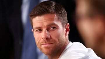 Xabi Alonso, en rueda de prensa. 