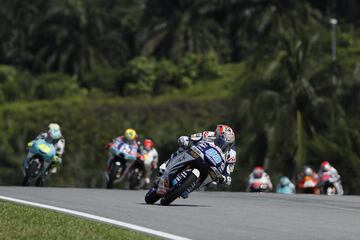 Jorge Mart赤n durante la carrera del Gran Premio de Malasia de Moto3.