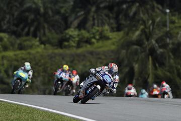 Jorge Martín durante la carrera del Gran Premio de Malasia de Moto3.