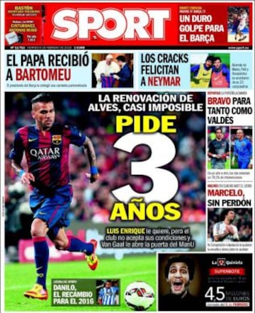 Portadas de la prensa deportiva