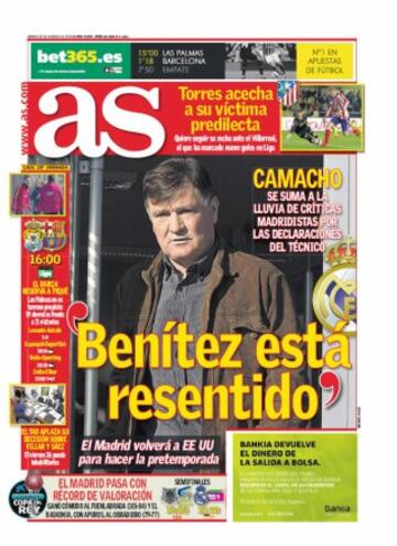 Portadas de la prensa mundia