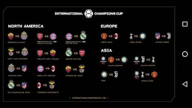 International Champions Cup Summer 2019 fixtures